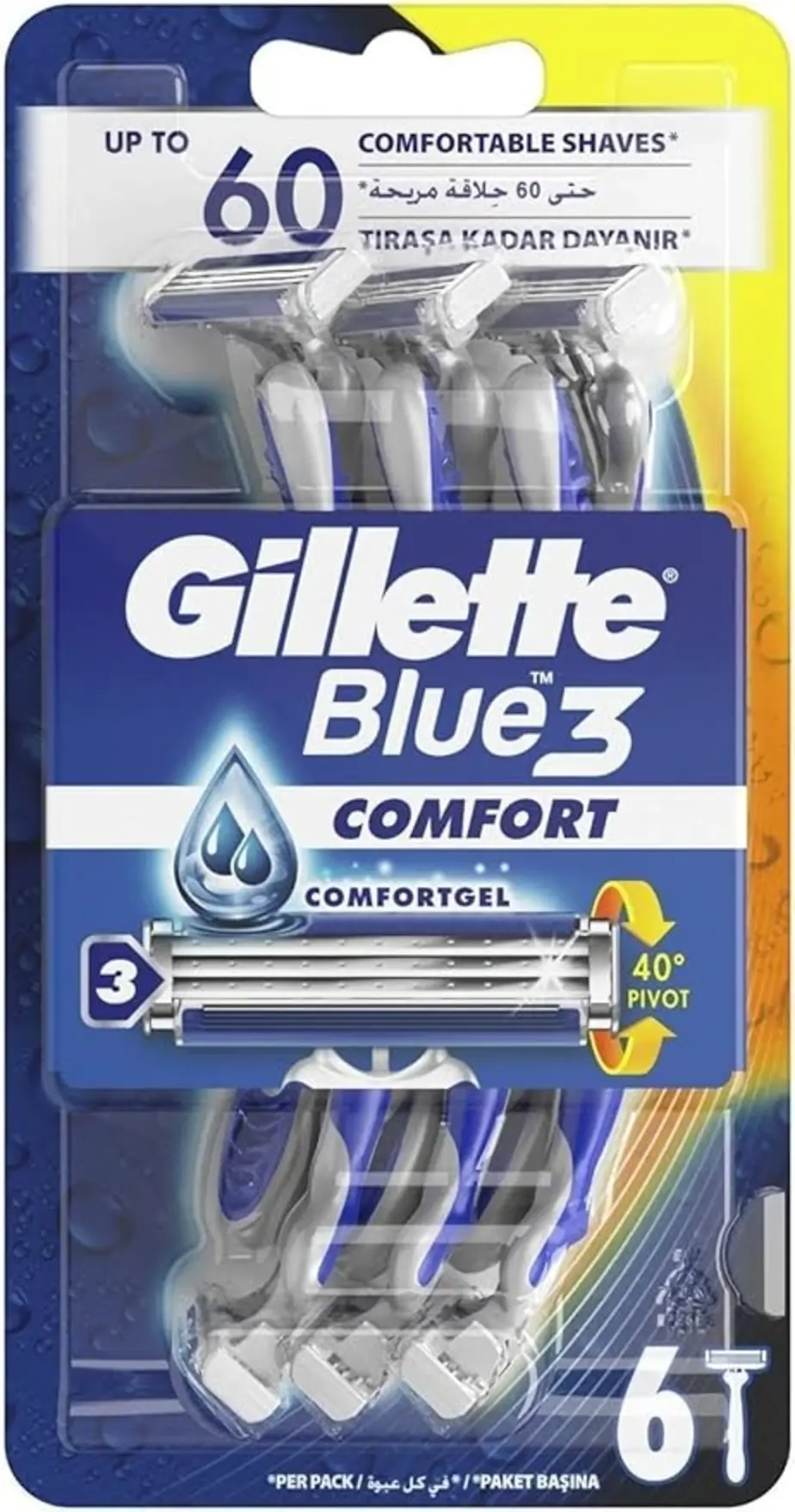 Gillette Blue 3 Disposable 4+1 Razors